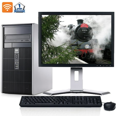 Build Your Own Computer Bundle HP Desktop Computer Bundle Intel Processor 4GB RAM 250GB HD DVD Wifi Bluetooth Windows 10 and a 19