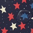 thumbnail image 4 of Yayeee Shower Curtain with Hooks 72"x72" Waterproof Fabric Bathroom Hanging Decor, Red Starry Pattern, 4 of 5