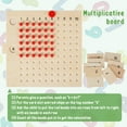 thumbnail image 2 of POINTERTECK Planche Montessori de Multiplication et de Division Jouets de Math en Bois Matériel d'Éducation Précoce en Math pour Tout-Petits de Plus de 3 Ans, 2 of 8