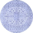 thumbnail image 1 of Ahgly Company Indoor Round Persian Blue Traditional Area Rugs, 7' Round, 1 of 4