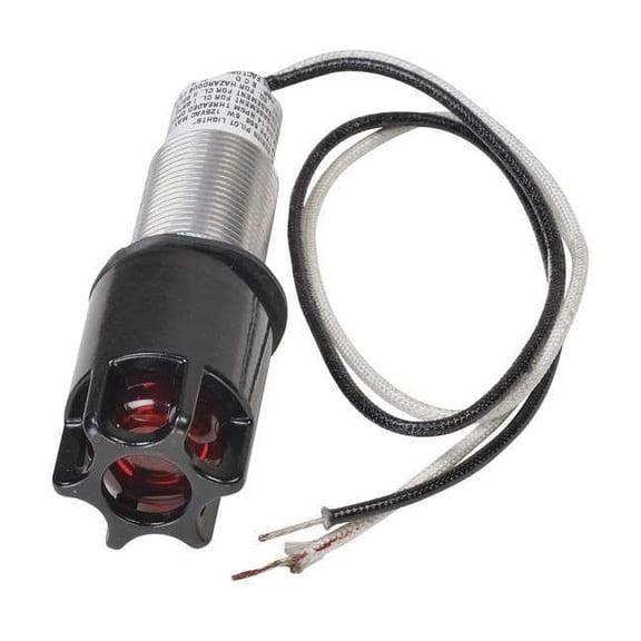 Appleton Electric Pilot Light,120VAC,Red LED,Clear Jewel SPLNSREB