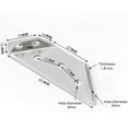 thumbnail image 2 of Support de Fixation, Supports d'Angle Étagère en Acier Inoxydable, Réparation de Fixation Support d'Angle Triangulaire pour Meuble Étagère Armoire Table Chaise (12 Pack), 2 of 5