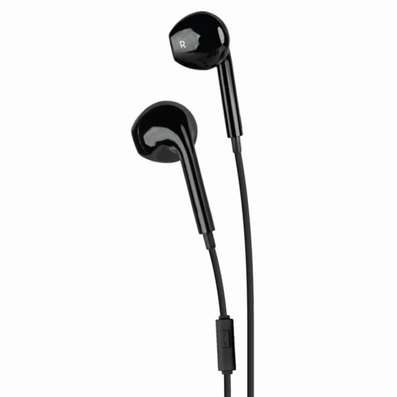 CRESTIN- Vivitar Stereo In-Ear Headphones, Black, Muz1003-Blk-Od