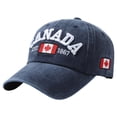 thumbnail image 1 of Canada Baseball Cap Canada Day Embroidered Womens Baseball Cap Vintage Washed Breathable Sun Hat, 1 of 8