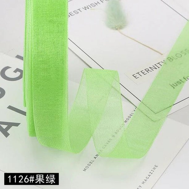 Cintas de seda de Organza de 45 metros/rollo de 20mm para manualidades, lazo hecho a mano, envoltura de regalos para fiesta de cumpleaños, cinta decorativa para boda y Navidad