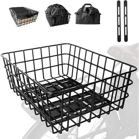 Steel Rear Bicycle Basket