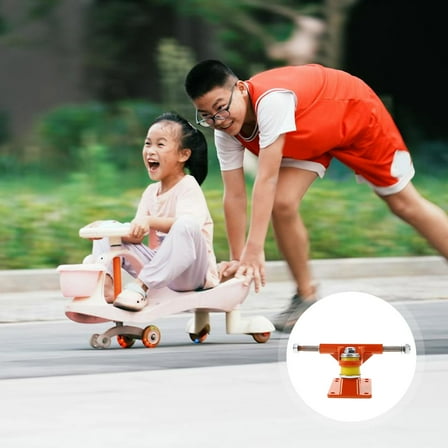 FOMIYES 2Pcs Aluminium Skateboard Trucks for Children Toy Functionality 11.8X3.0X2.3In