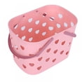 thumbnail image 4 of Portable Shower Caddy Tote Plastic Storage Basket with Handle Hollow Designed Shower Caddy Organizer for Bathroom, Pantry, Kitchen, College Dorm, Garage - Pink, 4 of 6