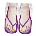 thumbnail image 2 of Calcetines con estampado de manicura, calcetines divertidos, novedad, calcetines casuales para niñas, calcetines tobilleros, calcetines con patrón 3D estilo B Yinane calcetines estampados, 2 of 8