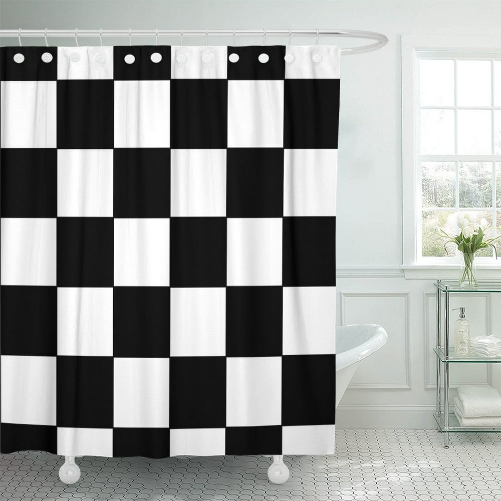 PKNMT Checker Black and White Racing Checkered Pattern Flag Board