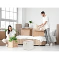thumbnail image 6 of Unique Bargains 1 Pack Clothes Storage Bags Moving Bags Beige 39*20*20in, 6 of 7