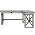 thumbnail image 4 of Pemberly Row wood L Desk with Lift Top in Rustic White, 4 of 10