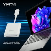 Vivitar Mobile Micro SD Compact Flash Card Reader with USB Adapter for Memory Cards