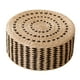 thumbnail image 4 of Cojín de asiento redondo, cojín de suelo de tatami, cojín de asiento, tapete de suelo de tatami tejido, cojín de suelo de estilo japonés para sala de Negro 45cm, 4 of 8