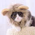 thumbnail image 5 of Maoww Lion Perruque de Crinière pour Chat Animal de Compagnie Réglable Lavable Confortable Lion Cheveux Vêtements de Chat pour Halloween Fête de Pâques, 5 of 5
