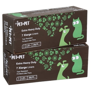 Pet N Pet Extra Large Drawstring Litter Box Liners, 14 Count