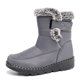 thumbnail image 1 of Botas de nieve de invierno para mujer, botas de mujer de ancho ancho, botas de nieve de media pantorrilla, botines cálidos con forro de piel, antideslizantes, cómodos para exteriores, 1 of 5
