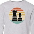 thumbnail image 4 of Inktastic Chess Player Retro Sunset Long Sleeve Youth T-Shirt, 4 of 5