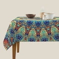thumbnail image 5 of Zufioo Round Mandala1 Print Square Decorative Tablecloth, Wrinkle-resistant, Waterproof and Oil-resistant Tablecloth Coffee Table Cloth, Suitable for Restaurants-60"x60", 5 of 8