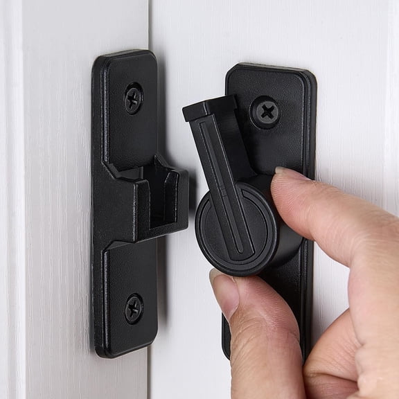 2 Packs 90 Degree Barn Door Latches,Heavy Sliding Barn Door Latches Door Lock,Door Security Sliding Door Latch Lock fo Cabinets Bathroom Barn Door