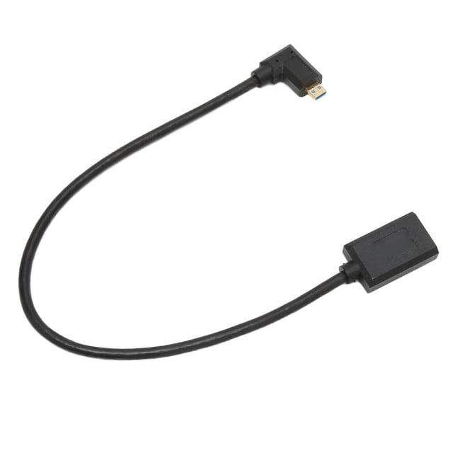 8K HD Multimedia Interface Cable, 48Gbps Micro HD Multimedia Interface Cable PVC Right Elbow 8K 60Hz For Camera