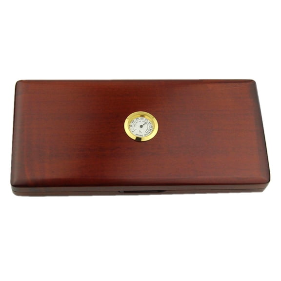 JWQFBC Beautiful Solid Wooden Oboe Reed Case for 20 Reeds with Hygroneter Flannel Slot
