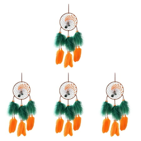 

Hemoton 4pcs Dream Catcher Wall Hanging Dream Catcher Pendant Creative Plume Dreamcatcher