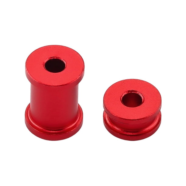 Aislador trasero para coche RC, compatible, soporte, reparación, portátil, alto rendimiento, reemplazo. Rojo
