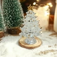 thumbnail image 6 of yulier Crystal Christmas Tree Figurine, Mini Artificial Glass Xmas Tree, Tabletop Christmas Tree Ornaments, Home Office Table Centerpieces, Xmas Gifts, 2.36" x 1.57", White, 6 of 7