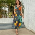 thumbnail image 6 of Retro Florals Sleeveless Dress clothing women summer summer dresses, 6 of 7
