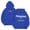 Blue-1, variant on Christian Hoodies for Men Long Sleeve Fall Winter Philippians Letter Print Pullover with Pockets Streetwear Tops