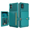 thumbnail image 2 of SaniMore Versatile Case for Samsung Galaxy A05 6.7" 2023, Rugged PC Shell PU Leather Button Flip Card Pocket Stand Magnetic Car Mount Shockproof Anti-drop Heavy Duty Protective Cover, Green, 2 of 7