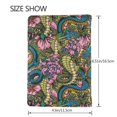 thumbnail image 3 of Rateoe Snake And Flower Pattern Passport Holder Wallet Leather Mulit-purpose Travel Wallet Credit Cards Case ,Passport Cover for Women Men-6.5 in, 3 of 5