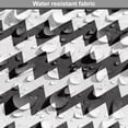 thumbnail image 5 of Chevron Dog Crate Cover, Zig Zags in Black and White Sharp Arrow Inspired Classic Retro Tile Monochrome, Easy to Use Pet Kennel Cover for Medium Large Dogs, 35" x 23" x 27", Black White, by Ambesonne, 5 of 6