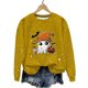 thumbnail image 2 of Ailaofu Women's Halloween Printed Round Neck Casual Sports Long Sleeve Sweatshirt Top Sweatshirt Loose Soft Long Sleeve Pullover Tops, 2 of 6