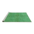 thumbnail image 2 of Ahgly Company Machine Washable Indoor Rectangle Abstract Turquoise Blue Modern Area Rugs, 8' x 12', 2 of 4