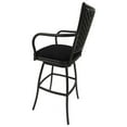 thumbnail image 2 of Indoor 30" Bar Stool Erin - Black Linen - Brown Frame, 2 of 2
