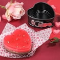 thumbnail image 2 of Springform Pan 4 inch Heart Shape Mini Cheesecake Pan Set of 2, Cake Pan Heart Baking Molds Accessories of Instapot, Pressure Cooker, Air Fryer & Christmas, Valentine's Day Baking, 2 of 8
