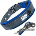 thumbnail image 6 of Black Rhino - The Comfort Collar Ultra Soft Neoprene PADDED DOG COLLAR for All Breeds - Heavy Duty Adjustable Reflective Weatherproof (Large, Blue/Grey), 6 of 7