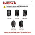 thumbnail image 2 of Car Alloy Key Case For Hyundai Palisade Grandeur Azera Elantra GT Kona 2019 2018 Smart Remote Fob Protector Cover Accessories, 2 of 10