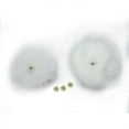 thumbnail image 3 of LOVE KNITTING Pom Pom 10 cm (4 in) blanc with noir Tip - 2pcs, 3 of 3