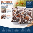 thumbnail image 7 of YLLN 18x18 in Outdoor Throw Pillows Set of 2, Waterproof & Fade-Resistant, Decorative Cushion With hidden zipper, for Patio Furniture (Red Flower), 7 of 7