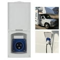 thumbnail image 4 of Rv Power Outlet Motorhome  Plug Socket Rv Accessory 16A 220V-240V Waterproof Power Outlet External 3Pin Flush Female Socket Plug For RV Motorhome Trailer, 4 of 8