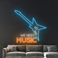 thumbnail image 5 of Handmadetneonsign Electric Guitar Live Music Led Sign, We Need Music Neon Sign, Wall Decor, 5 of 5