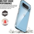 thumbnail image 2 of PINHEN for Google Pixel 9 Case, Pixel 9 Pro Case, with [Tempered Glass Screen Protector][Built-in 4 Airbags][Not-Yellowing]Military-Grade Shockproof Protective Case for Pixel 9/9 Pro, 2 of 7