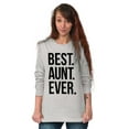 thumbnail image 4 of Best Aunt Ever Cute Favorite Auntie Women Plus Size Long Sleeve Graphic Tee Brisco Brands 3X, 4 of 5