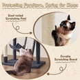 thumbnail image 5 of Yaheetech 63" Multi-Level Cat Tree with Condo, Hammock, Basket & Scratching Ramp, Dark Gray, 5 of 7