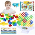thumbnail image 1 of 32PCS Tetra Tower Game Balance Stacking Block Toys, Stack Attack Game Team Tower for 2 Players, Family Game Night, Party, Travel, 1 of 4