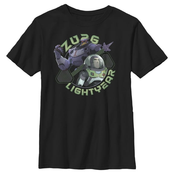 Boy's Lightyear Zurg and Lightyear Graphic Tee Black X Small