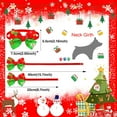 Lushas Christmas Pet Bow Tie Bow Tie Snowflake Snowman Hat Reindeer